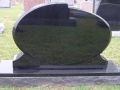 Custom Black Granite Monument