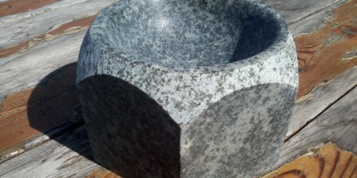 Stone Carving- Granite Mortar and Pestle