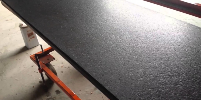 Leather Finish Process in Granite Slabs