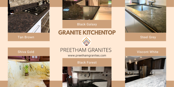 Granite Kitchen top available @ Preetham Granites