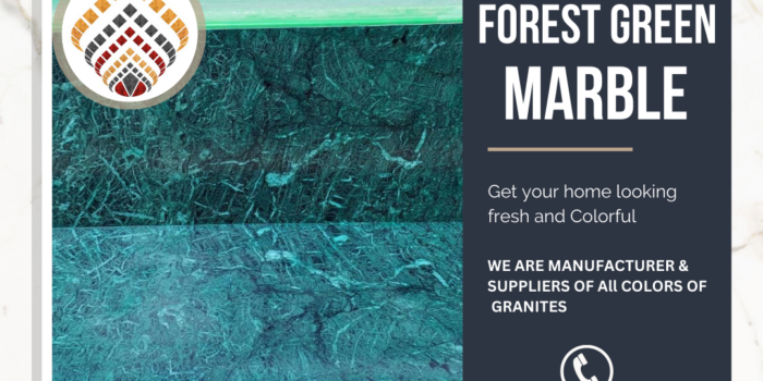 Forest Green Marbles available @ Preetham Granites, Madurai