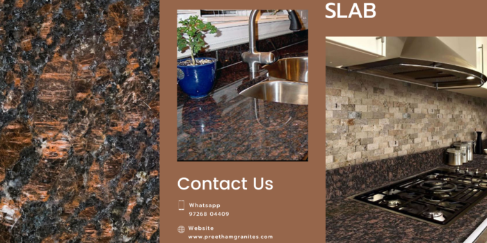 Tan Brown Granite Kitchen Slab @ Preetham Granites